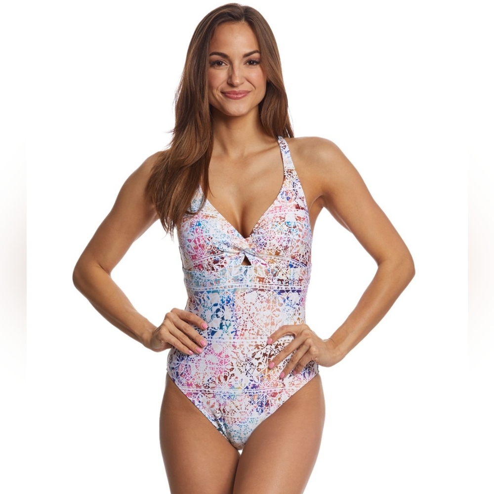NEXT Wanderlust Twist One Piece Swimsuit Size Small